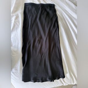 Anine Bing black slip skirt elastic waist size small